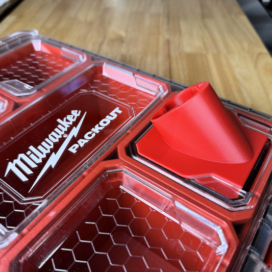 Milwaukee M12 Packout Battery Mount | 45 deg. Angled Layer FabWorks