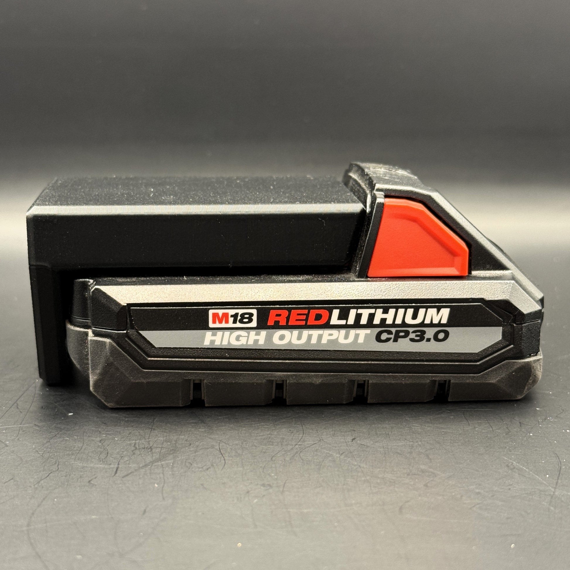 Milwaukee M18 Battery Mount | Horizontal Wall Holder Layer FabWorks