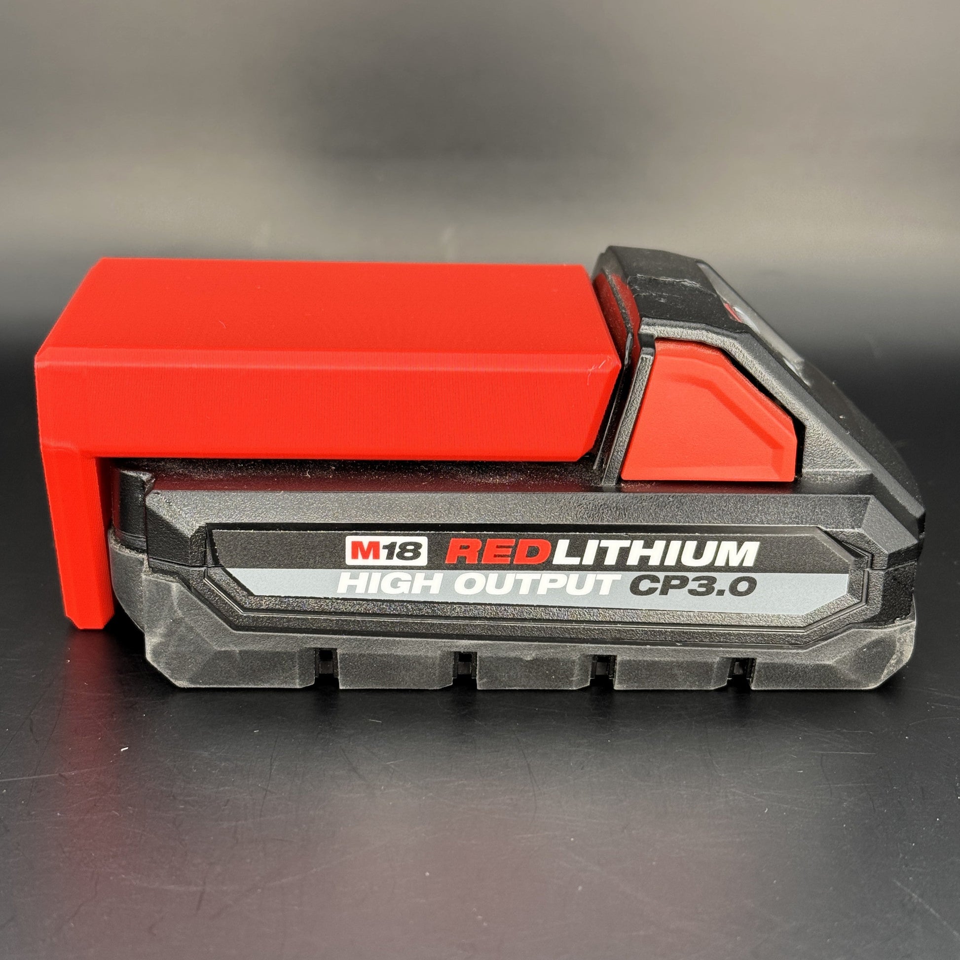 Milwaukee M18 Battery Mount | Horizontal Wall Holder Layer FabWorks