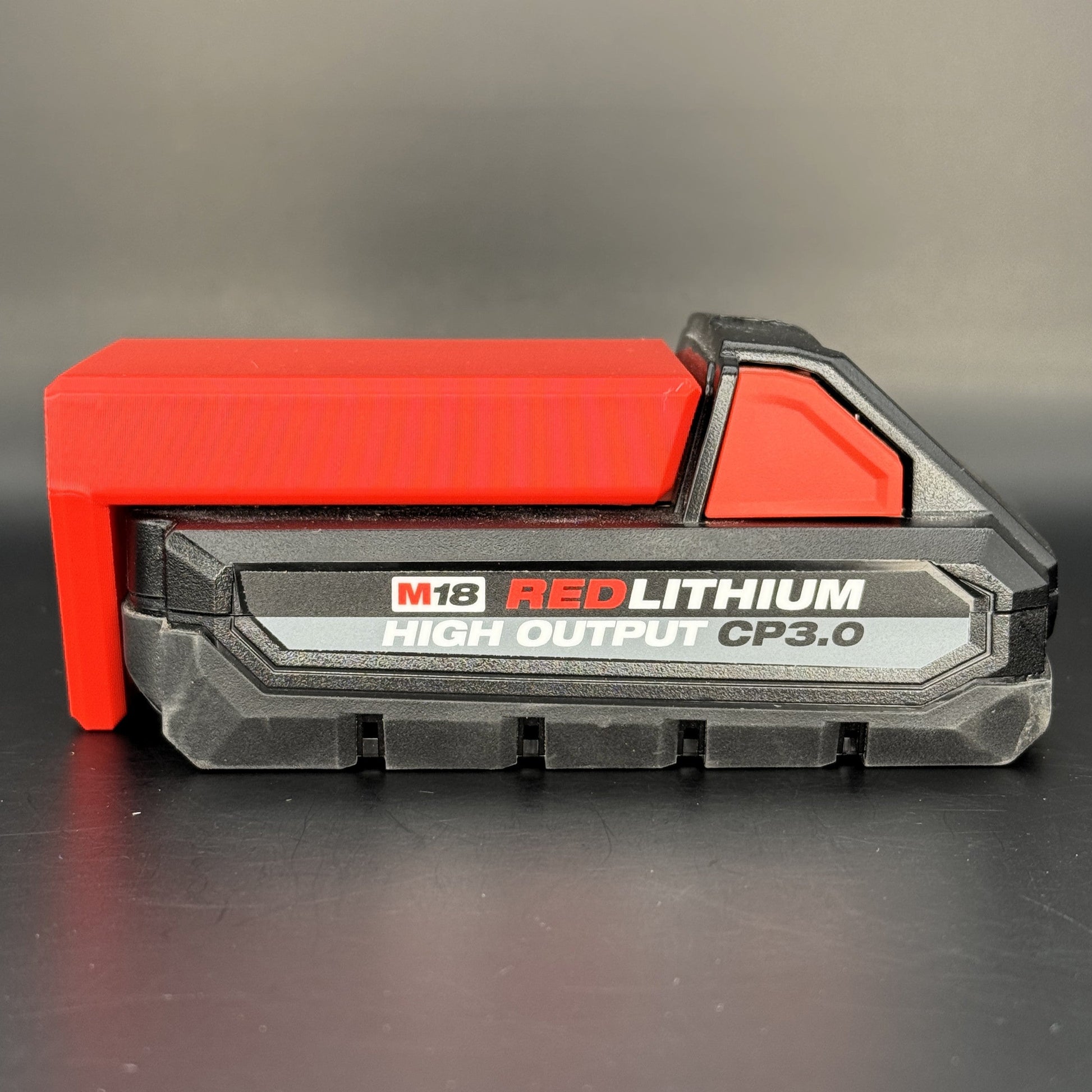 Milwaukee M18 Battery Mount | Horizontal Wall Holder Layer FabWorks