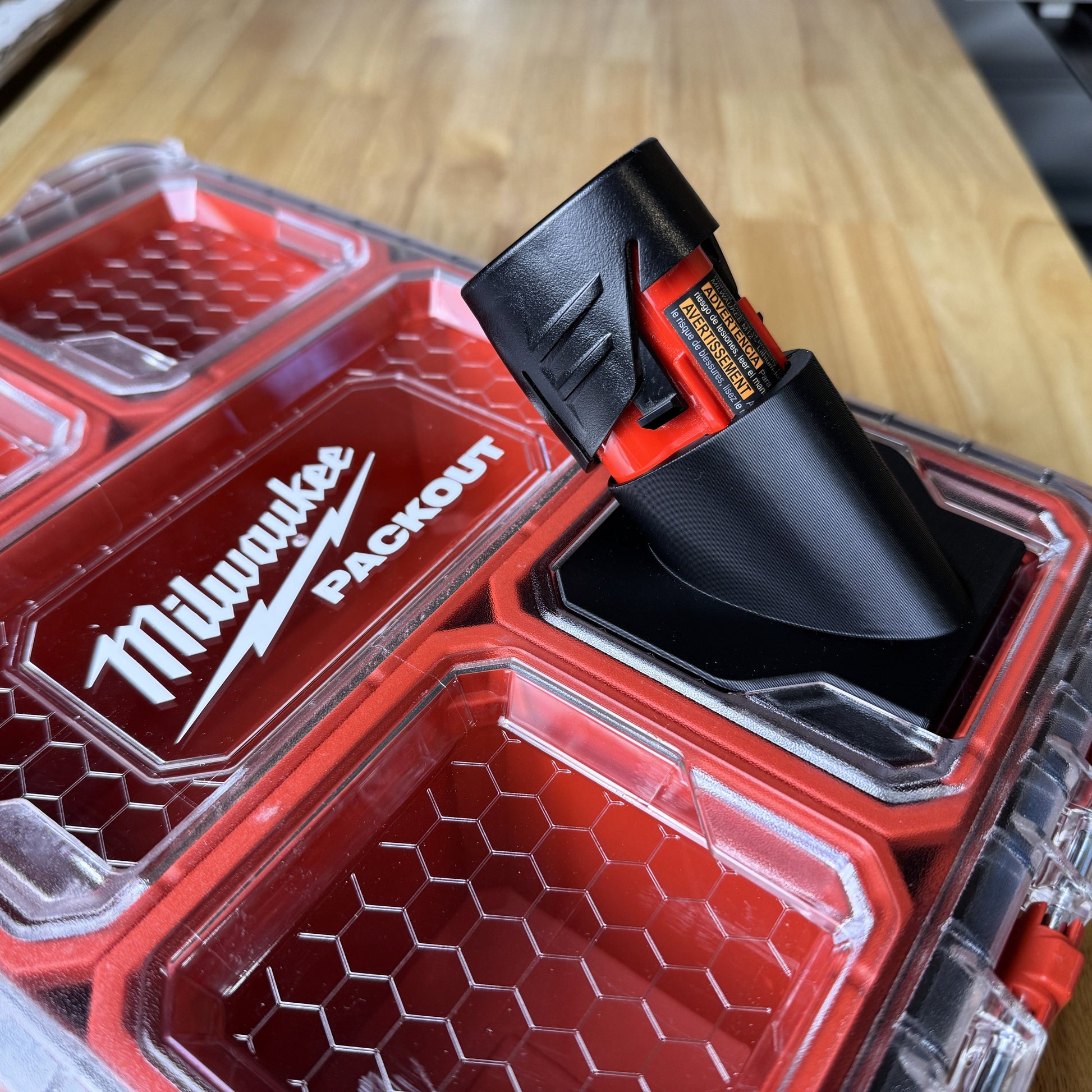 Milwaukee M12 Packout Battery Mount | 45 deg. Angled Layer FabWorks
