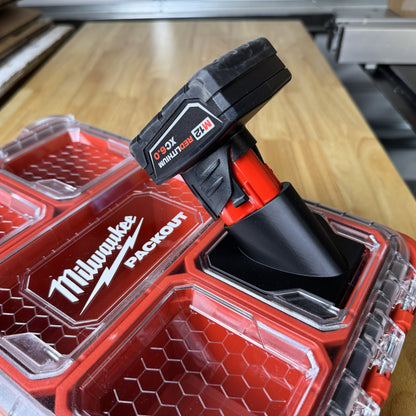 Milwaukee M12 Packout Battery Mount | 45 deg. Angled Layer FabWorks
